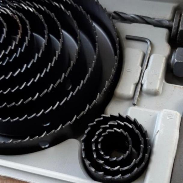 Mata Bor Hole Saw Set 16 Pcs Mata Bor Pelubang Kayu Pvc Hole saw Kit.