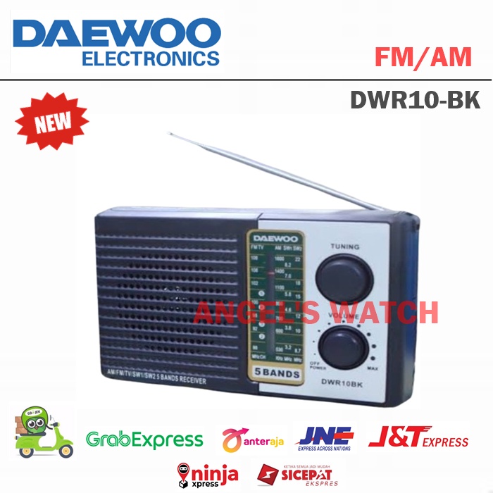 Daewoo AM/FM Radio Player DWR10BK Radio Daewoo 5 Band