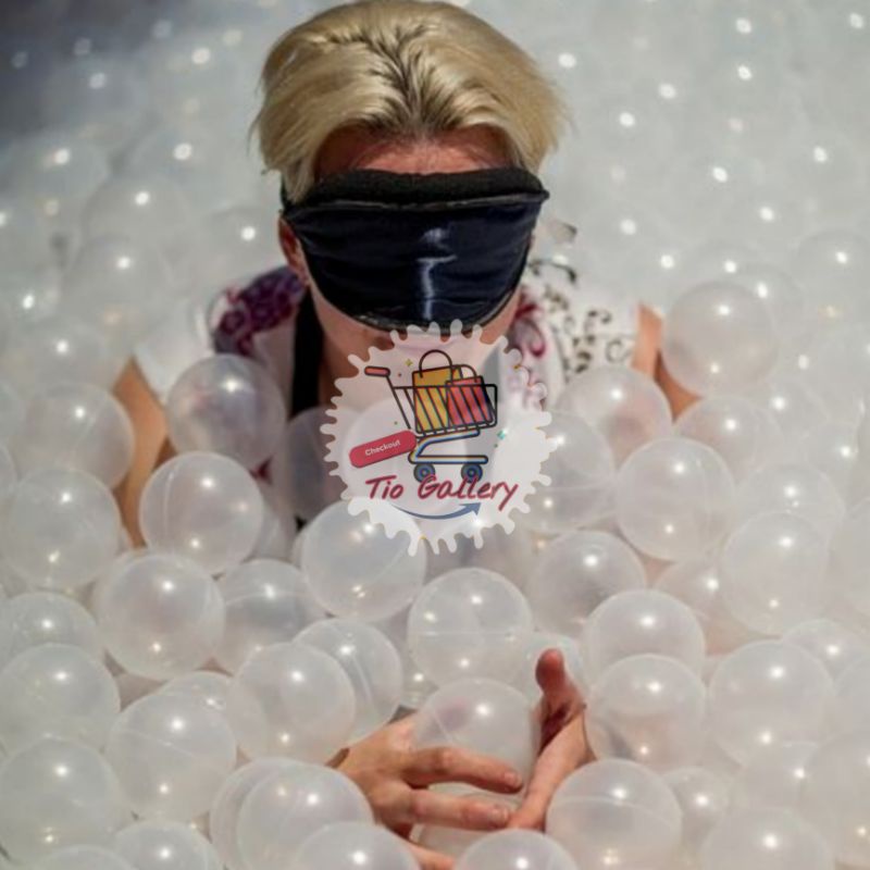 Bola Mandi Anak Plastik Warna Bening Transparan Original Kualitas SNI isi 100pcs 1Kg BPA Free dan NonToxic