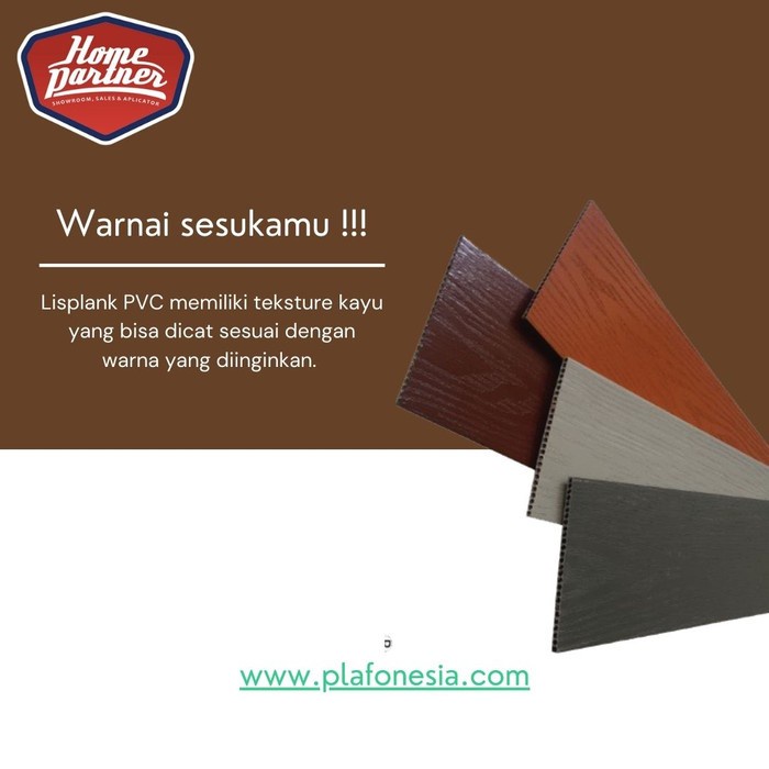 best seller] Lisplang PVC Motif Kayu Plafonesia LPK002 (Abu Tua) 1m x 20cm x 8mm