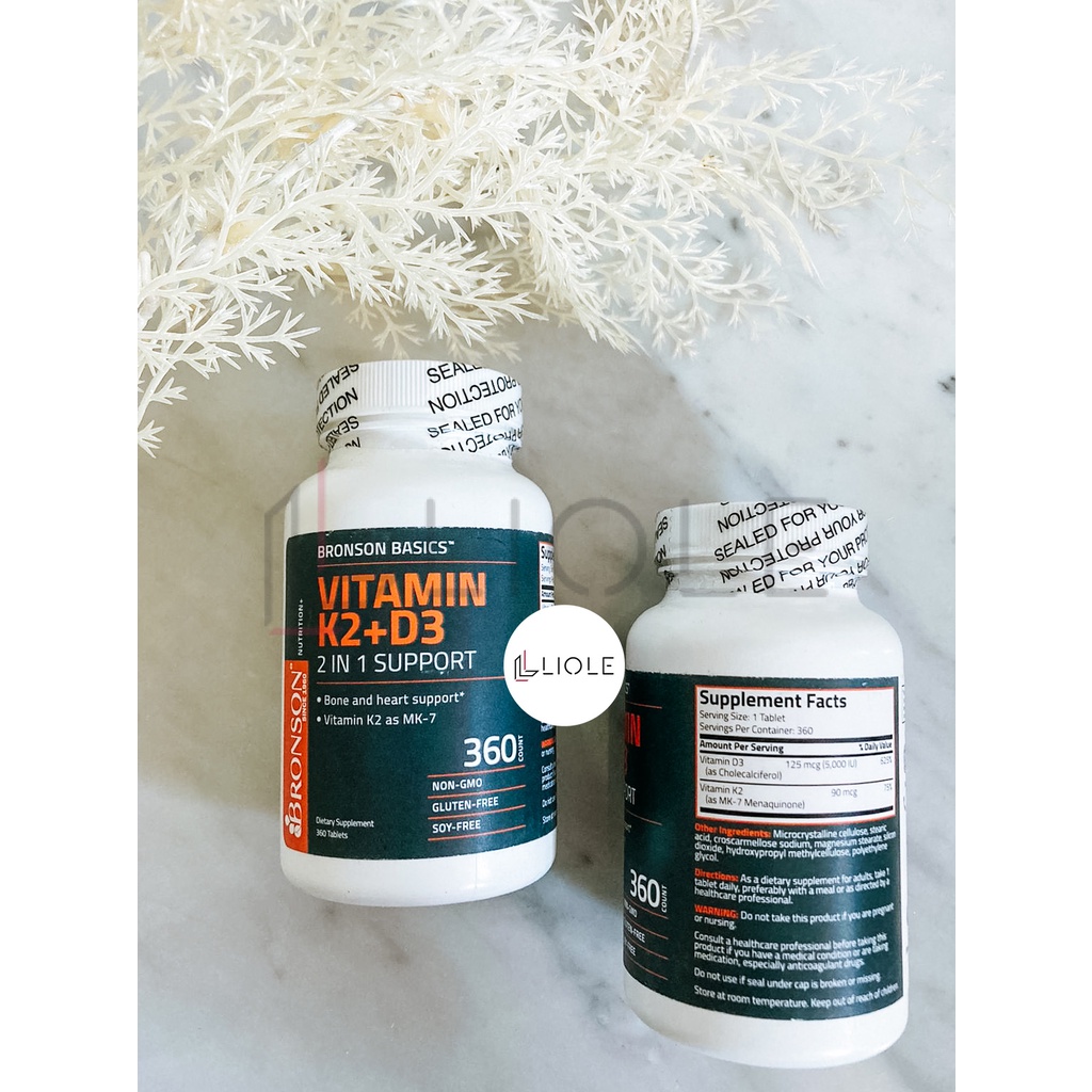 Vitamin D3 5000 IU + K2 MK-7 BRONSON