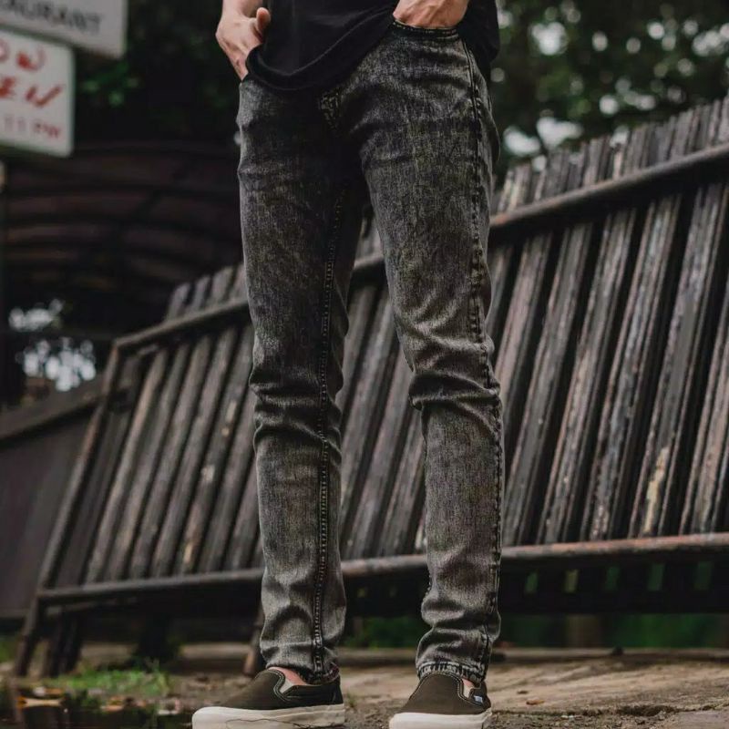 Celana Jeans Pria AK DENIM-039™ Original Men's Long Pant's Soft Jeans Shandwash Snow Premium | Celana Jeans Pria Panjang | Celana Jeans Cowo