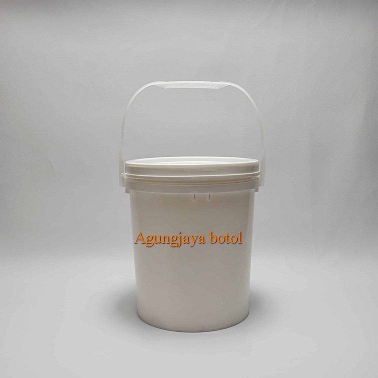 Ember Pail 5 Kg Putih Hdpe + Ttp A / Ember Hdpe / Ember Pail / Ember Cat / Ember 5 Kg