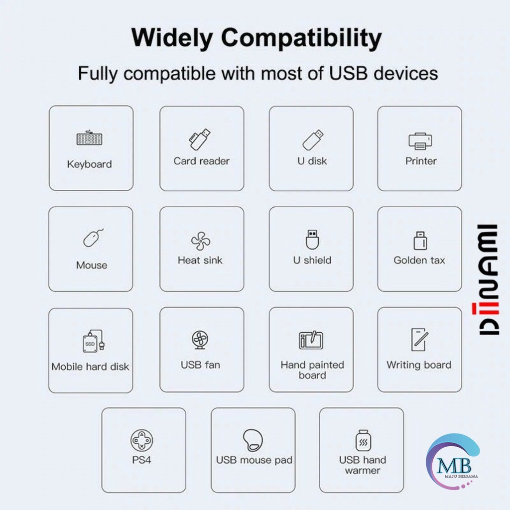 DIINAMI G05 Kabel Adapter USB Hub Type C Cable Multi Port 4 in 1 to USB 3.0 Macbook Air Pro 2020 2021 M1 MB4022