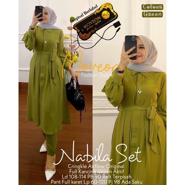 SET CRINKLE AIRFLOW PREMIUM NABILA