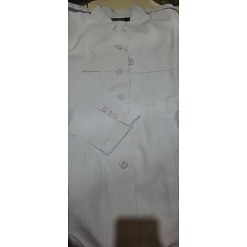 setelan baju hamil putih / baju hamil perawat/ seragam pemda hamil/setelan putih