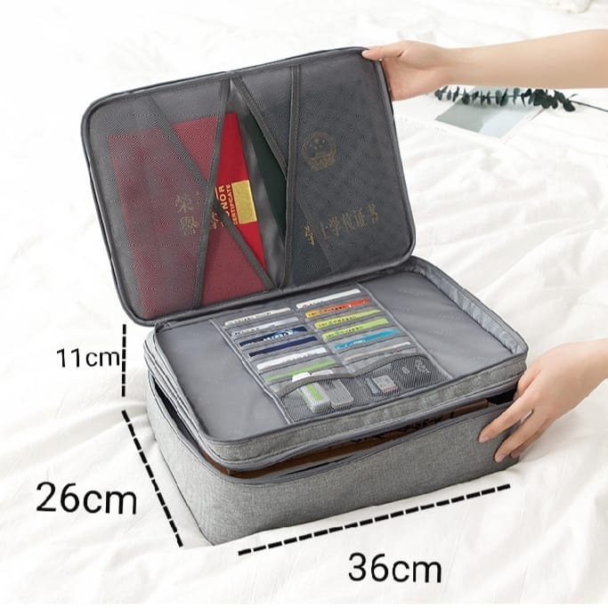 Mega_1688 Tas Dokumen [LOCKIT] Anti Air dgn 3 Angka Kunci / Travel Document Bag 3 Digit Security Lock MG848