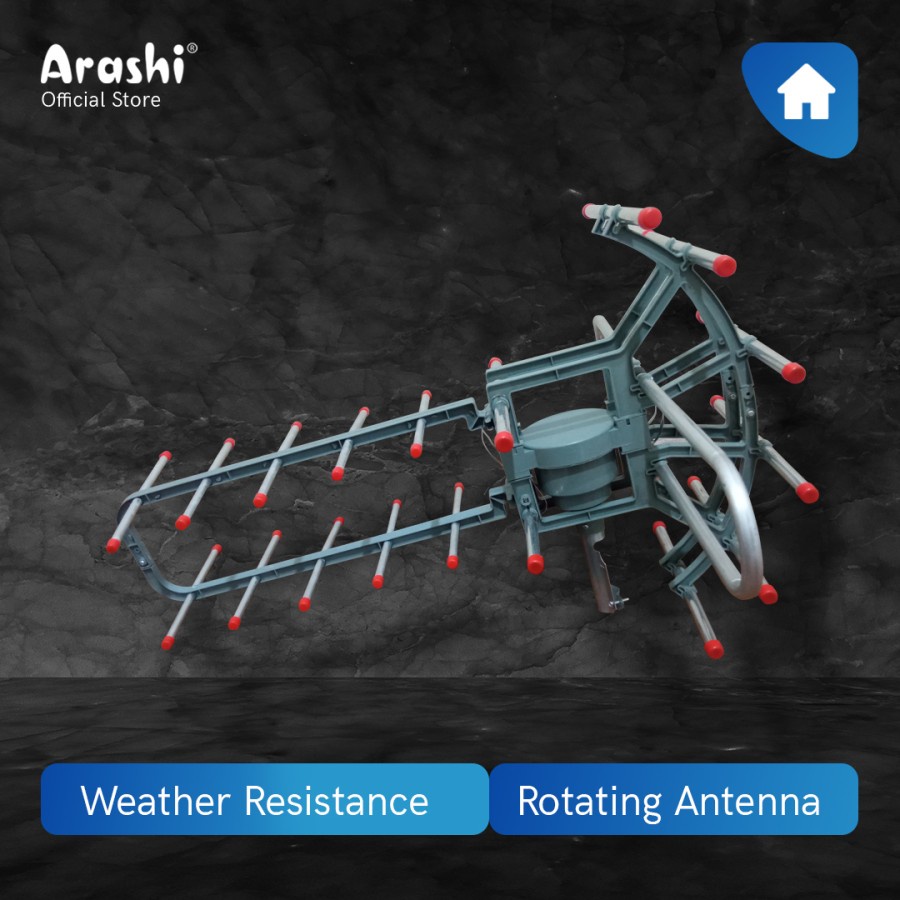 Arashi Antena Remote AAR 950A / Antena TV DIGITAL Outdoor + Remote