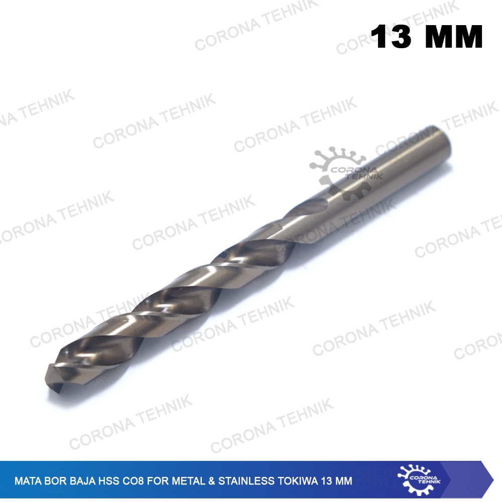 13 mm - Mata Bor Baja HSS Co8 For Metal &amp; Stainless Tokiwa