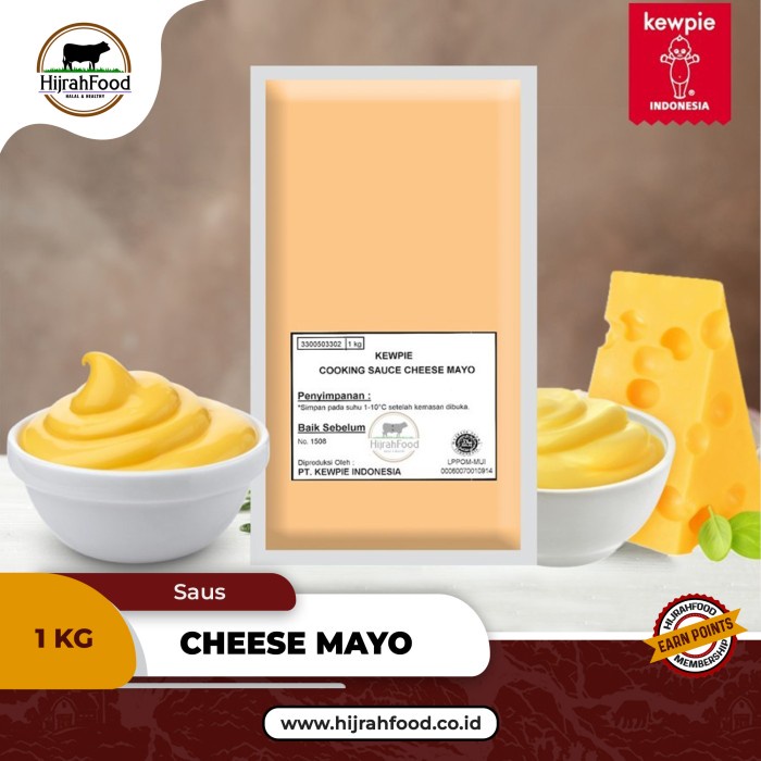 

KEWPIE JAPANESE CHEESE MAYO SAUS KEJU KHAS JEPANG (1 KG)