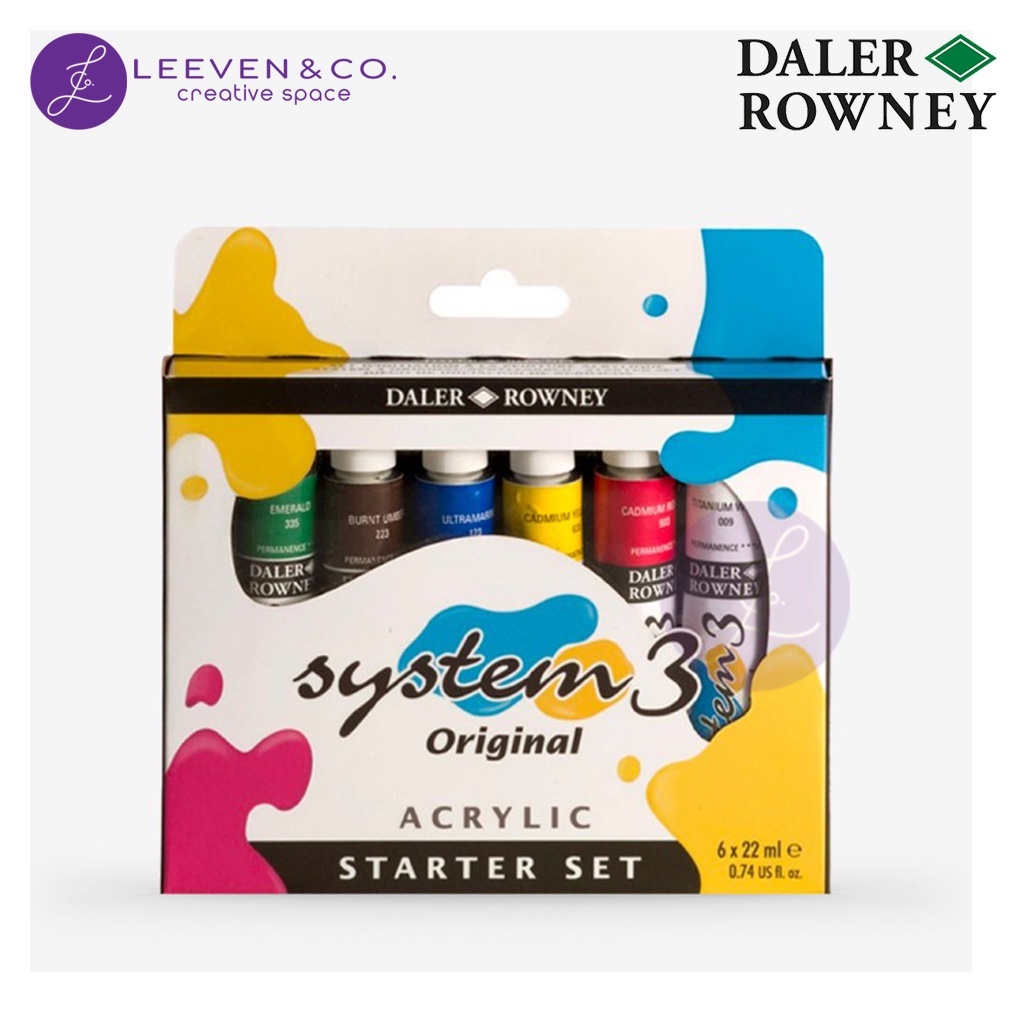 

SYSTEM3 ACRYLIC 6X22ML STARTER SET