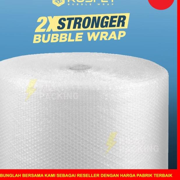 

PLASTIK BUBBLE WRAP VARIAN BENING | BUBBLE WRAP DKM+ 125CM X 50M /ROLL - BENING EKONOMIS