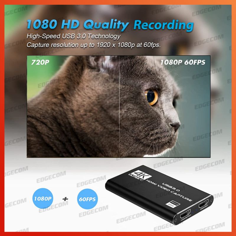 HDMI VIDEO CAPTURE USB 3.0 UHD 4K WITH AUDIO