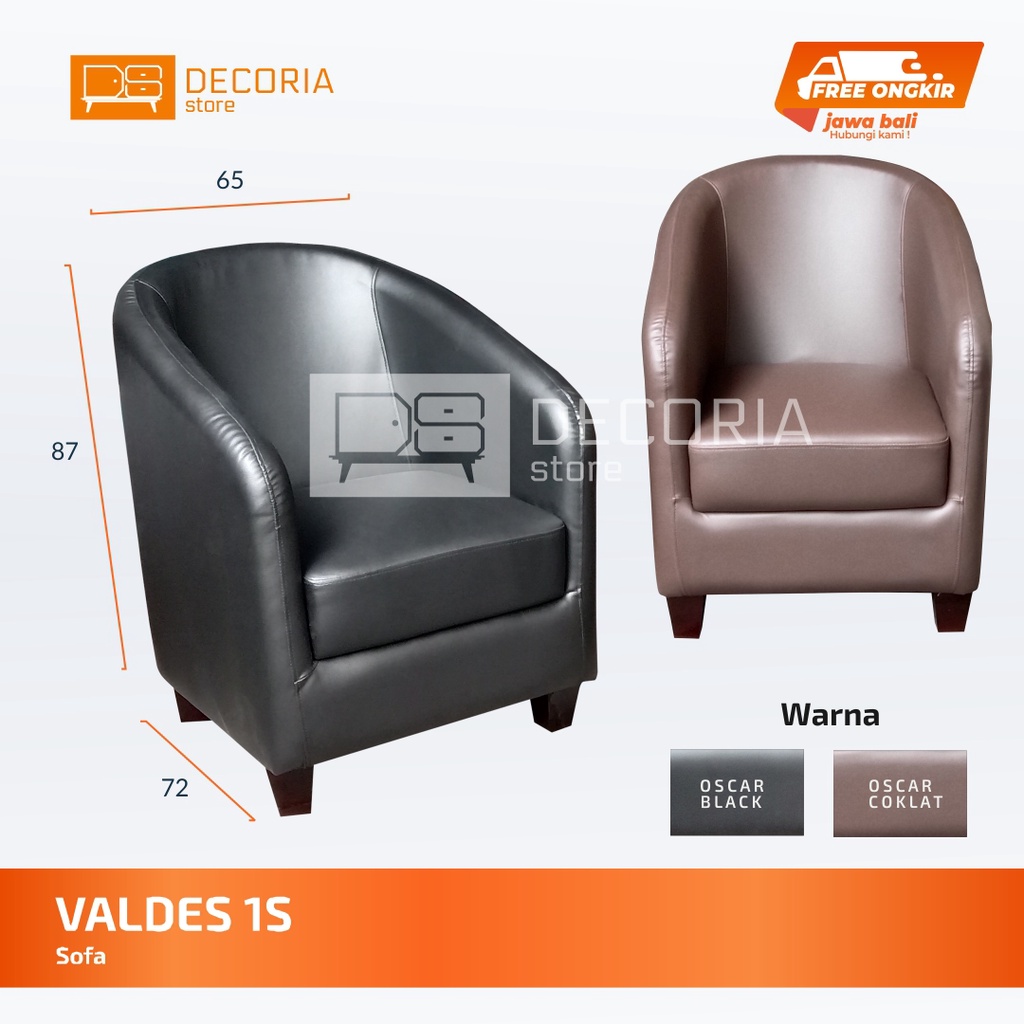 SOFA CAFE SINGLE SEATER, KURSI MAKAN 1 DUDUKAN SANTAI / VALDES 1S