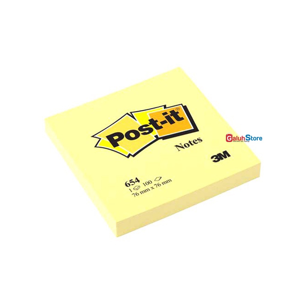 

3M Post It / Sticky Notes / Memo Tempel 654