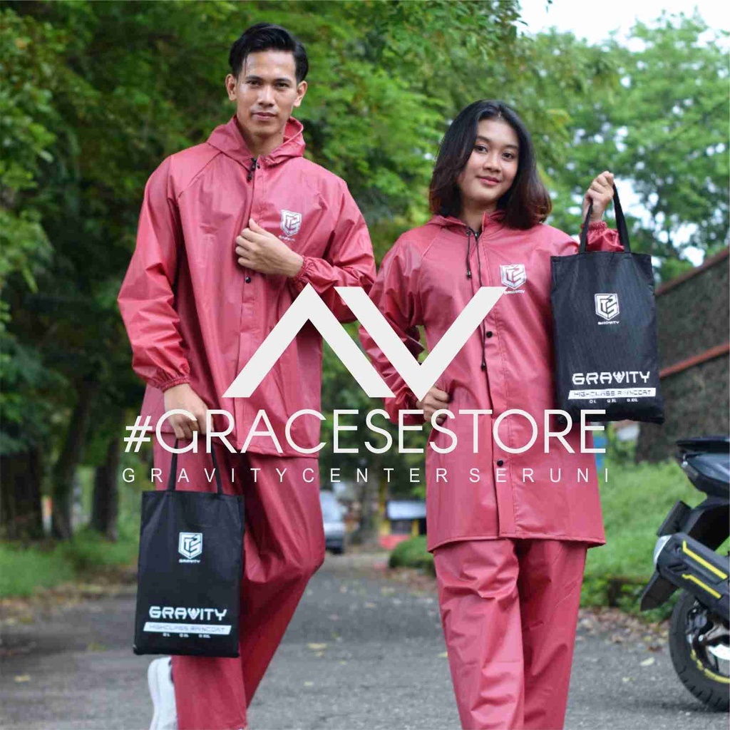 JAS HUJAN, RAINCOAT,PRIA DAN WANITA BY GRAVITY ORIGINAL TEBAL MURAH/JAS HUJAN GRAVITY ORIGINAL/100% anti rembes