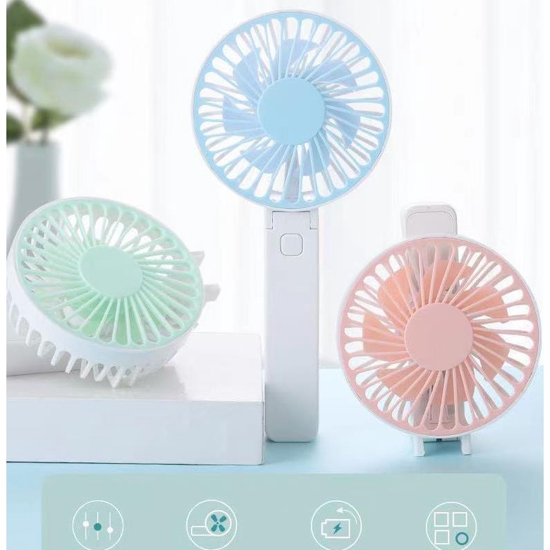 Goojodoq KIPAS ANGIN MINI GENGGAM Cute / Kipas Lipat PORTABLE / Mini Fan