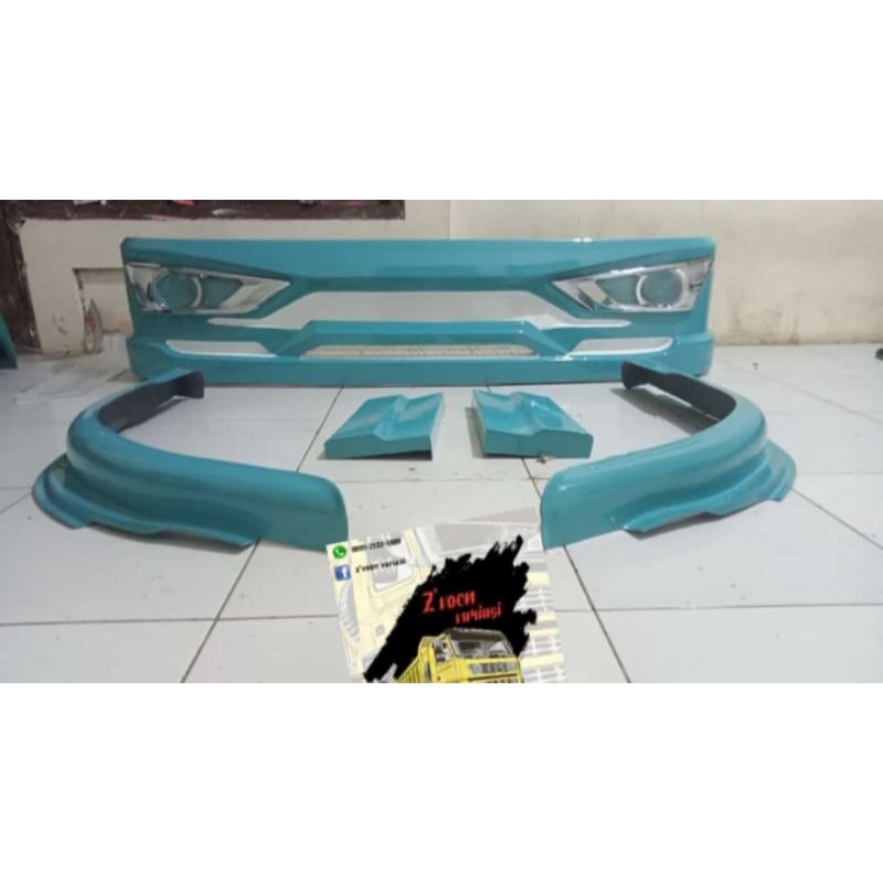 bemper + spakbor variasi truk canter dan Isuzu giga dan elf macan model sigra