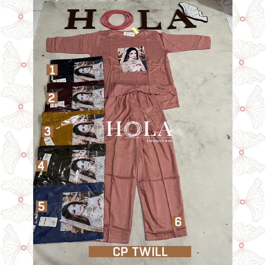 HOLA_FASH | SETELAN CP TWILL AGNES, CP AGNES, ONESET VIRAL TWILL RAYON
