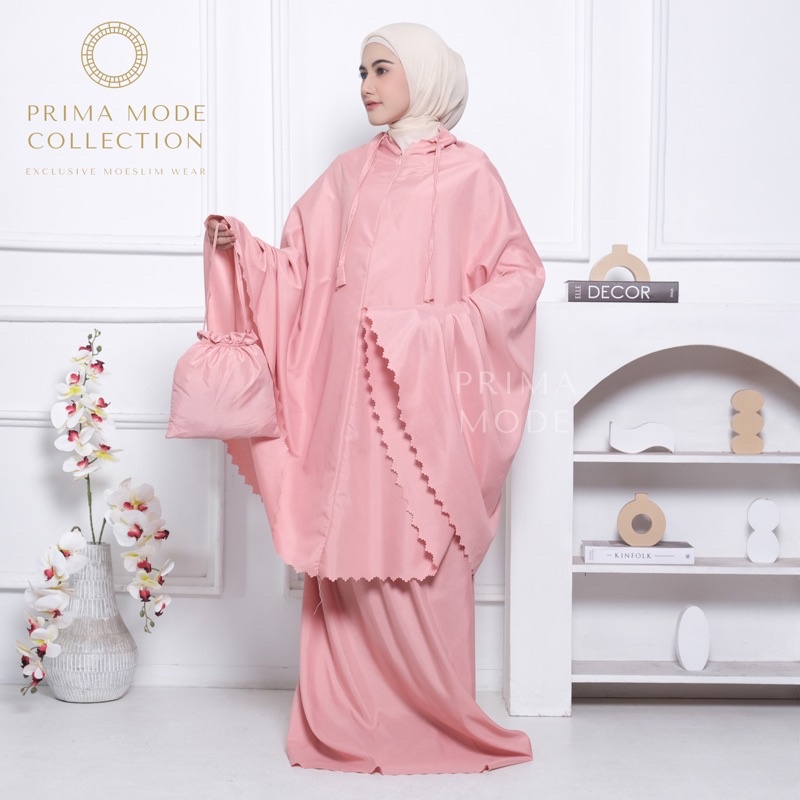 PRIMA MODE - Mukena Dewasa Travelling Lasercut  2IN1 Katun Mikro Super silky Maira