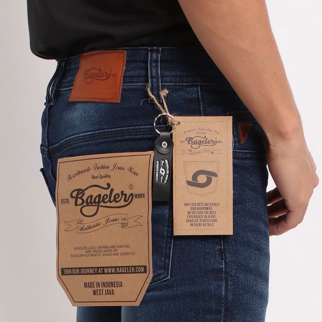Celana Jeans Panjang Pria Selvedge Premium BIG Size SM BAGELER