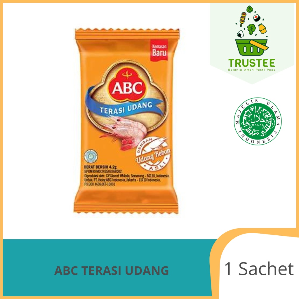 

ABC Terasi Udang 1 sachet x 4,2 gram Trasi Udang Rebon Asli Halal ECER