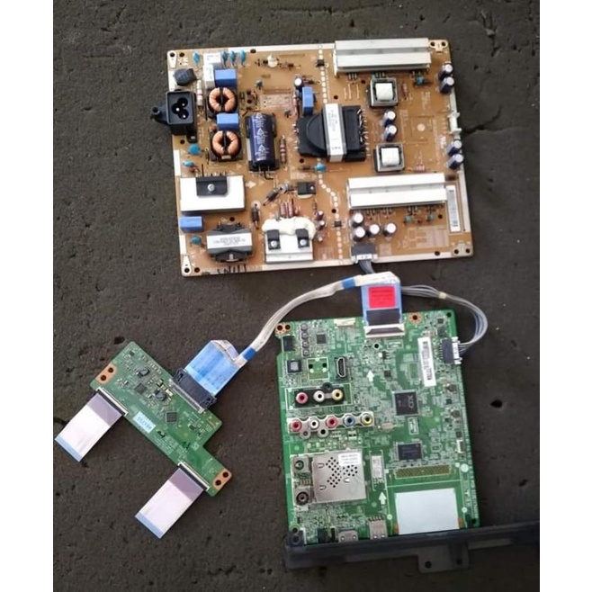 MESIN MB MAINBOARD MODUL MAINBOR PSU POWER SUPPLY SUPLAY REGULATOR TCON T CON TIKON TV LG 49LF550 - 