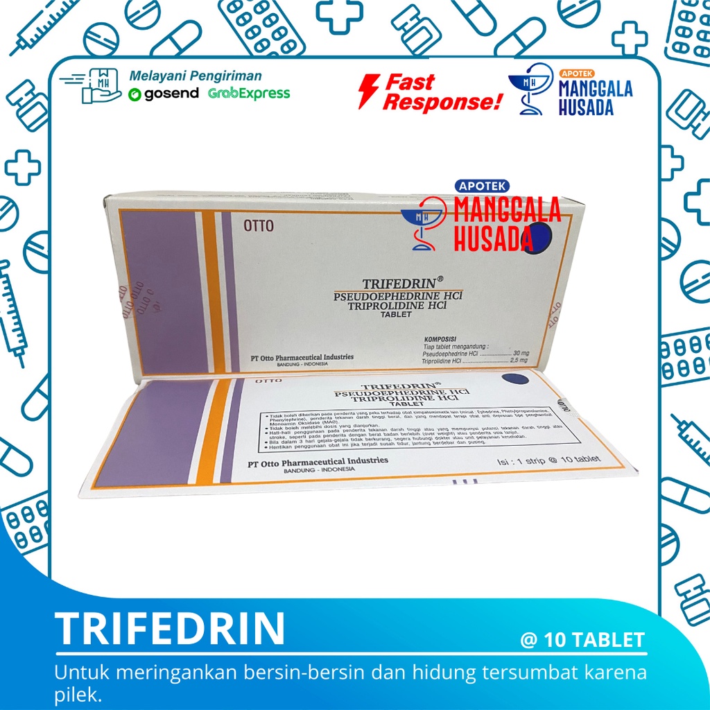 TRIFEDRIN TAB PER STRIP @ 10 TABLET