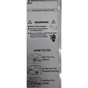 KUNCI INGGRIS TEKIRO 8"