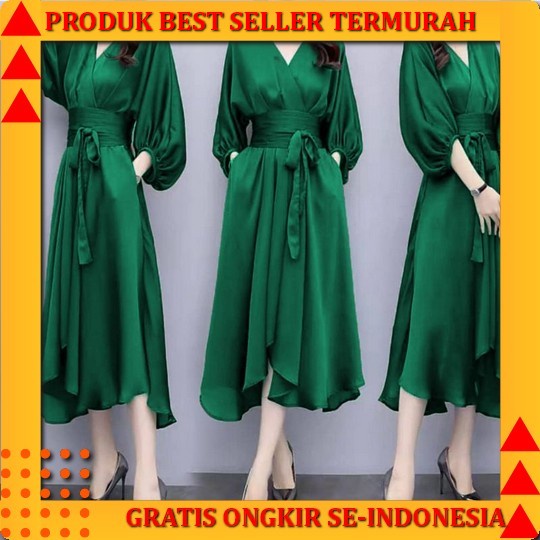 Dress Pesta Wanita Dress Batik Dress Brokat Pesta Baju Kondangan Wanita Korea Dress Batik Baju Pesta