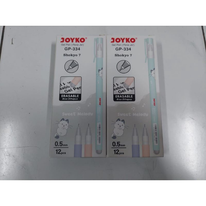

[BOX ISI 12] PULPEN ERASABLE PEN JOYKO GP-334 SHOKYO 7 / PULPEN BISA DIHAPUS / BALLPOINT / BOLPEN