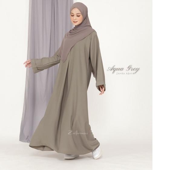 BEST SELLER Abaya HItam Abaya Syari Abaya Turki Abaya Jetblack Abaya Basic Abaya Polos ZAHRA ❀ 872