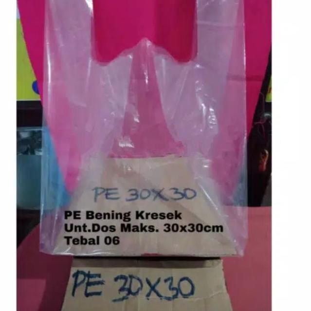 

Kantong plastik PE bening tebal dus 30x30 cm