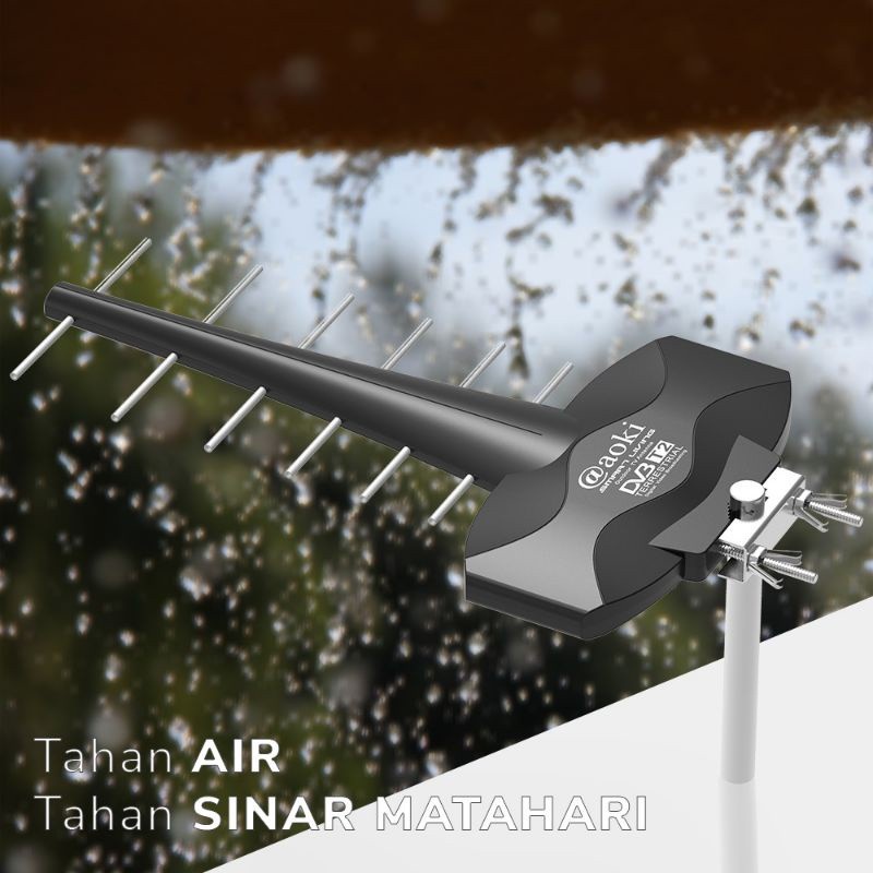 COD Antena AOKI AT-6200 UTX Ultra Max Outdoor Antena Jumbo Spaceship 4K HDTV Tahan Air Tahan Sinar matahari UV