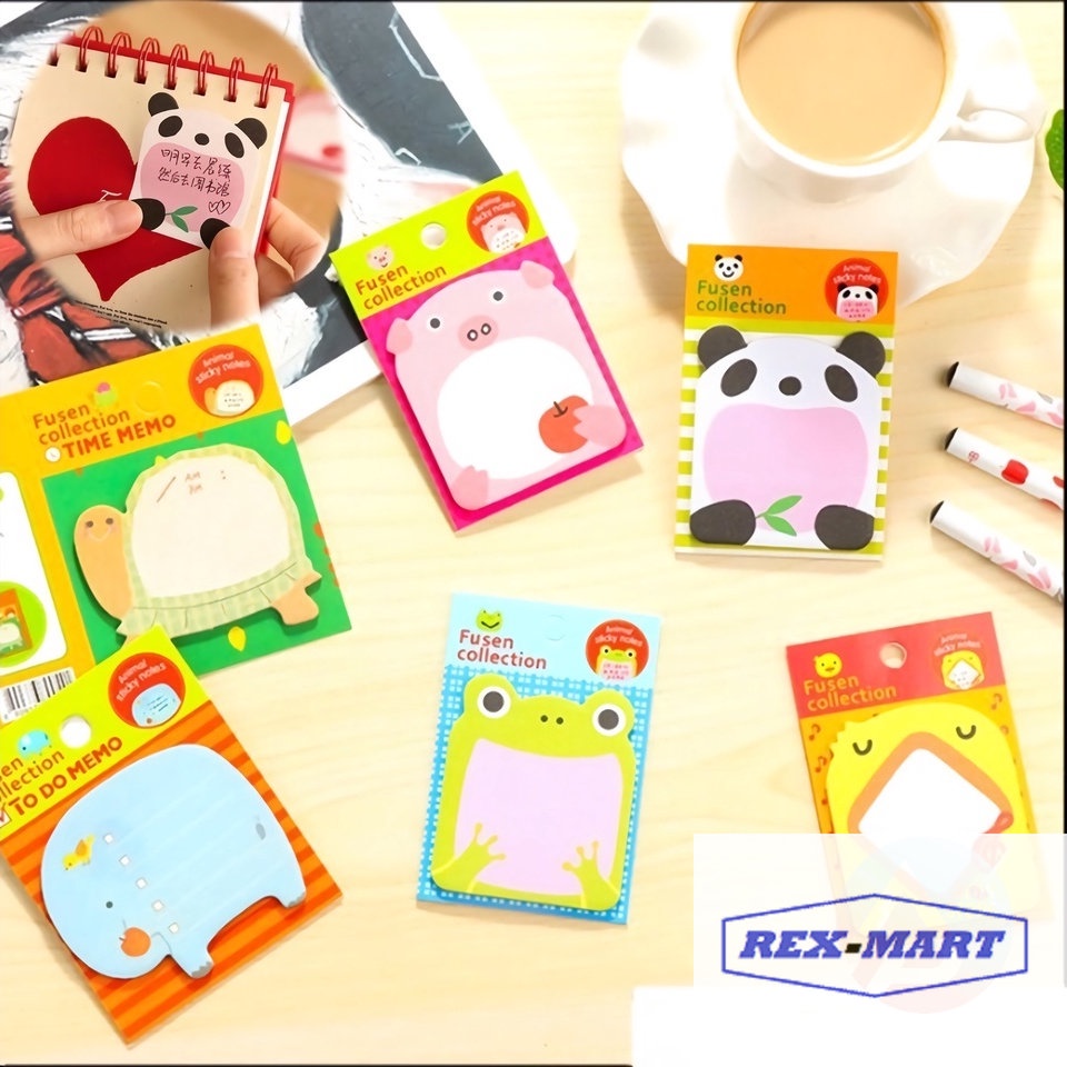 

Sticky Notes Motif Hewan Tempelan Kertas Catatan Memo Note Karakter Animal Mini Book Karakter Binatang Lucu Barang Unik Import -REX-MART (BAYAR DITEMPAT/COD)