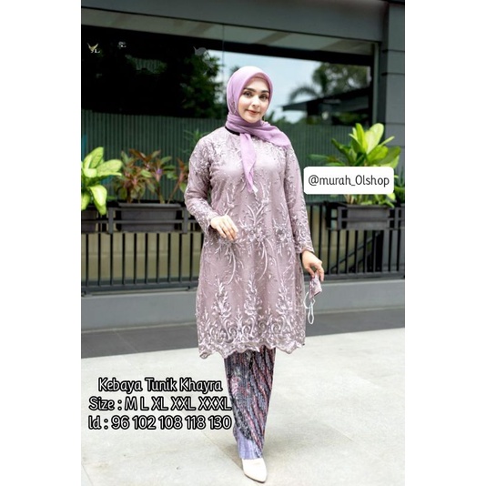 Set Kebaya Tulle Modern - Kebaya pesta - Kebaya tunik Tulle