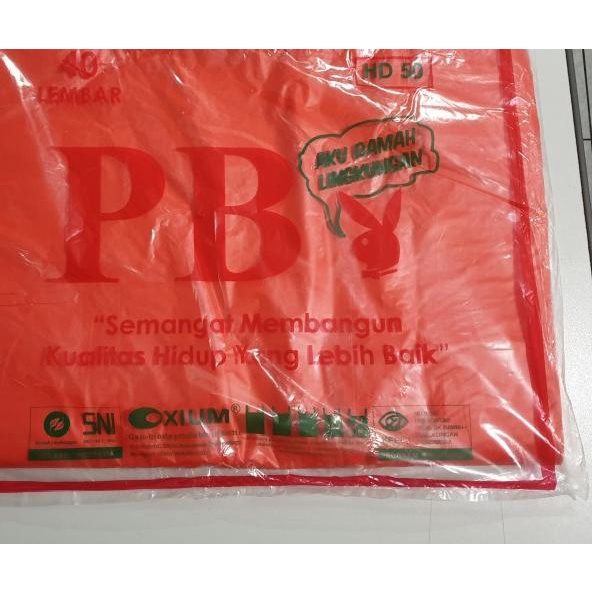 

SALE! KANTONG PLASTIK KRESEK JUMBO RAMAH LINGKUNGAN UKURAN 50 MERAH