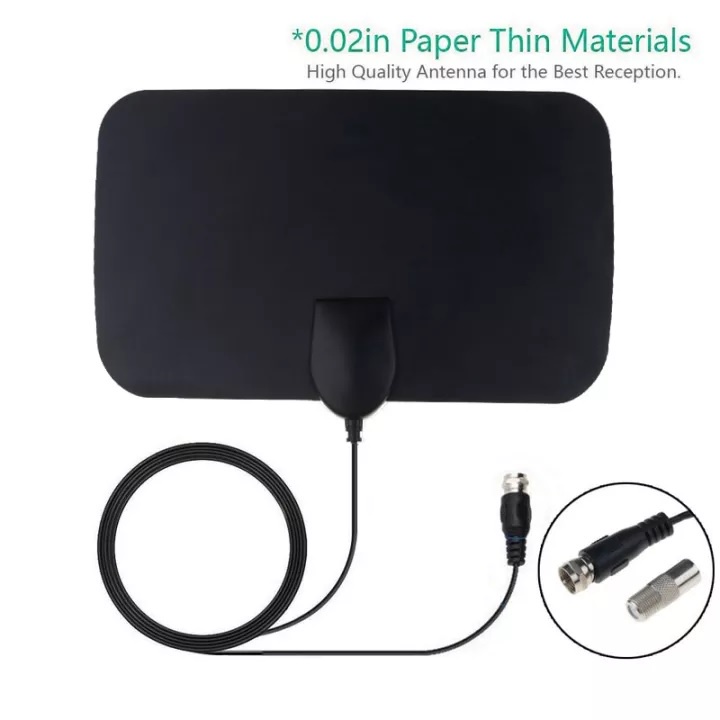 Taffware Antena TV MOTIF JARING NET Digital Indoor DVB-T2 4K High Gain 25dB - TFL-D139 - Black