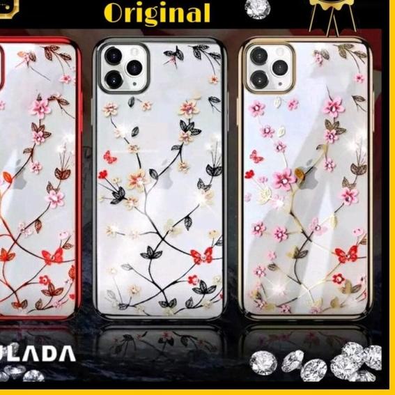 CASE IPHONE 11 / 11 PRO / 11 PRO MAX SULADA FLOWER MOTIF ORIGINAL - Hitam, IP 11