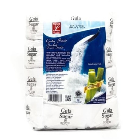 

CHOICE L GULA PASIR SACHET 100sx8gr