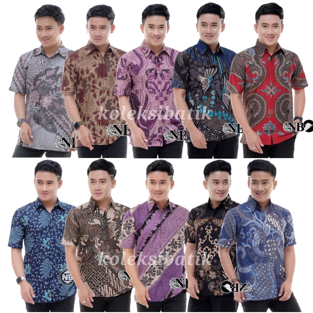 tey-17 Batik wanita ASJ SA HRB026 Kenongo Kemeja Tosca Pendek