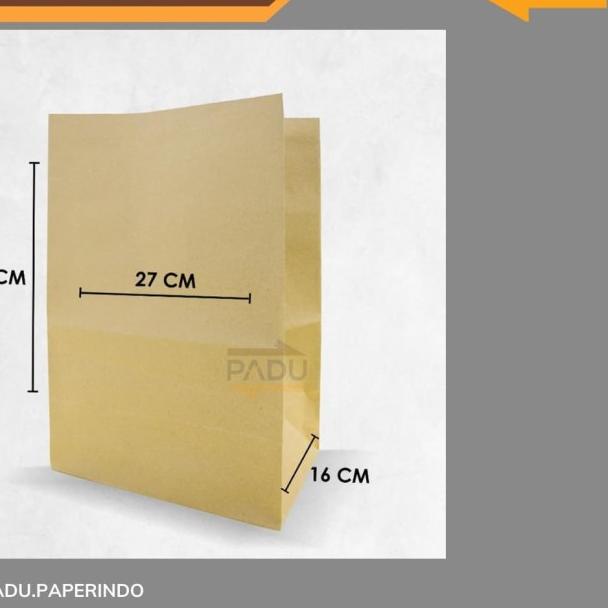 

Grocery Bag 27x16 x38.5 cm - SOS Paper Bag / Kantong Belanja