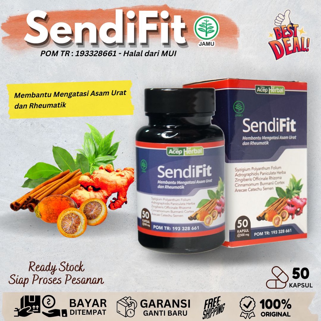 Obat Lutut Bengkak Akibat Asam Urat - Kaki Bengkak - Jari Tangan Bengkak - Suplemen Obat Asam Urat