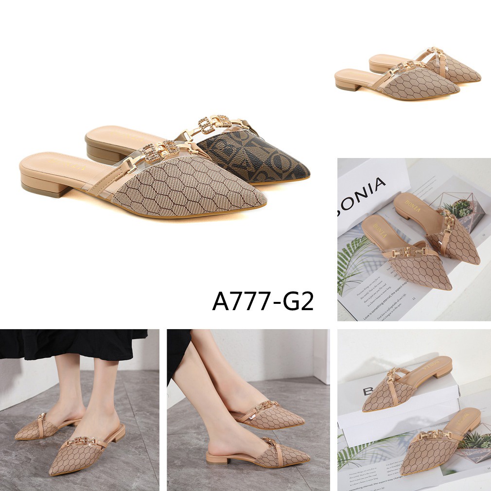 Bo Logo BB Flat Heels Sandals A777-G2