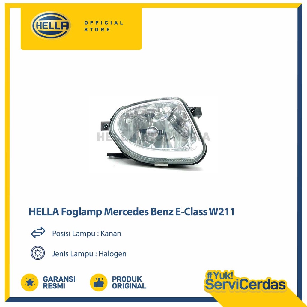 HELLA FOGLAMP MERCEDES BENZ E-CLASS W211 (Kanan) - Lampu Kabut Mobil