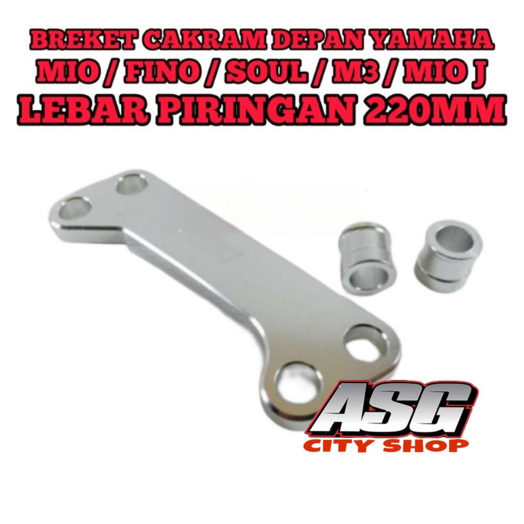 BREKET KALIPER STANDAR DISC 220MM MOTOR MATIC HONDA YAMAHA SCOOPY VARIO BEAT MIO M3 MIO J