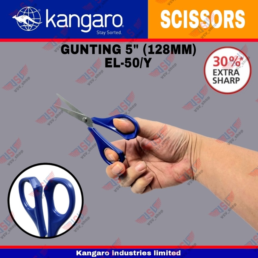 Gunting kecil / Gunting kertas / Gunting Stainless Steel 128mm Scissors