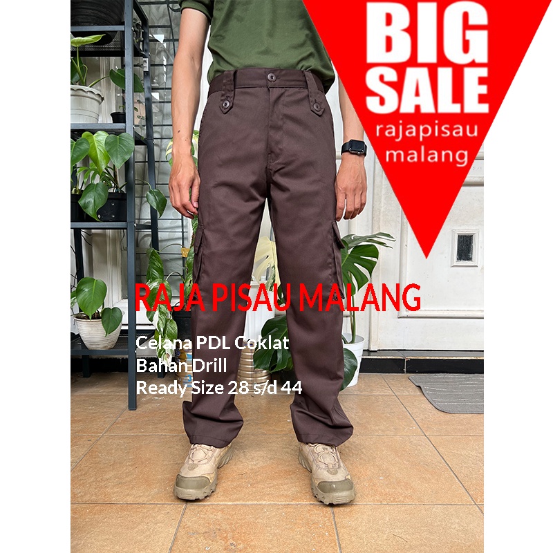 celana PDL satpam terbaru warna coklat tua