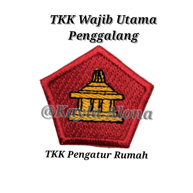 BET / BADGE TKK WAJIB UTAMA PENGGALANG ( HARGA 1 PAKET = ISI 10 TKK WAJIB )
