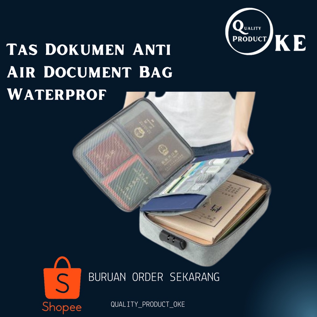 

Tas Dokumen Anti Air Document Bag Waterprof